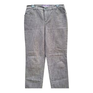 Gloria Vanderbilt Jeans faded brown 12 short straight leg Amanda